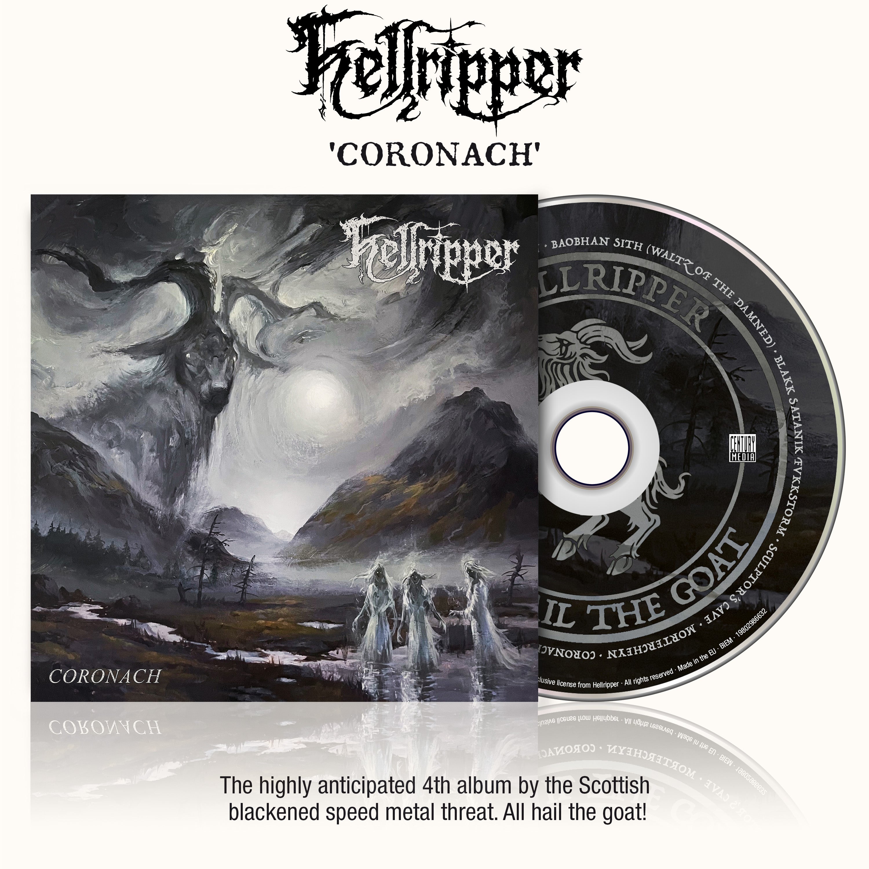 Hellripper - Coronach Jewel Case CD – Torn from the Grave US