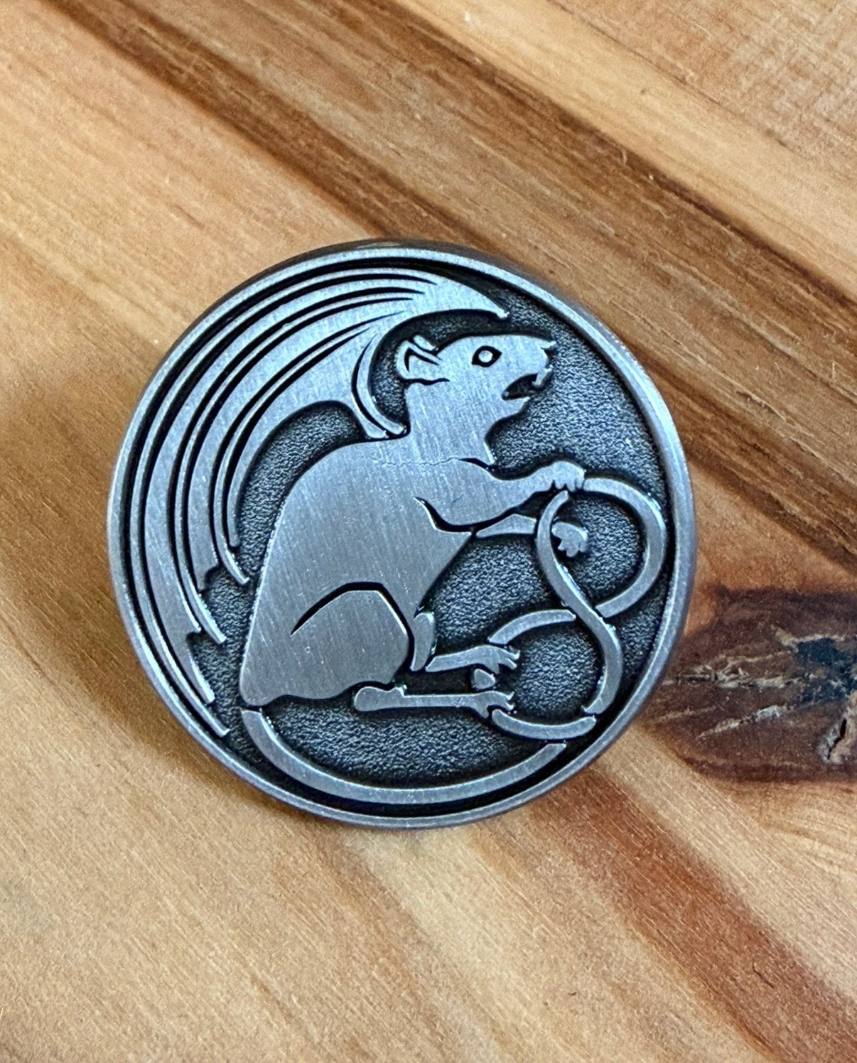Castle Rat - Antique Silver Pin – Torn from the Grave US