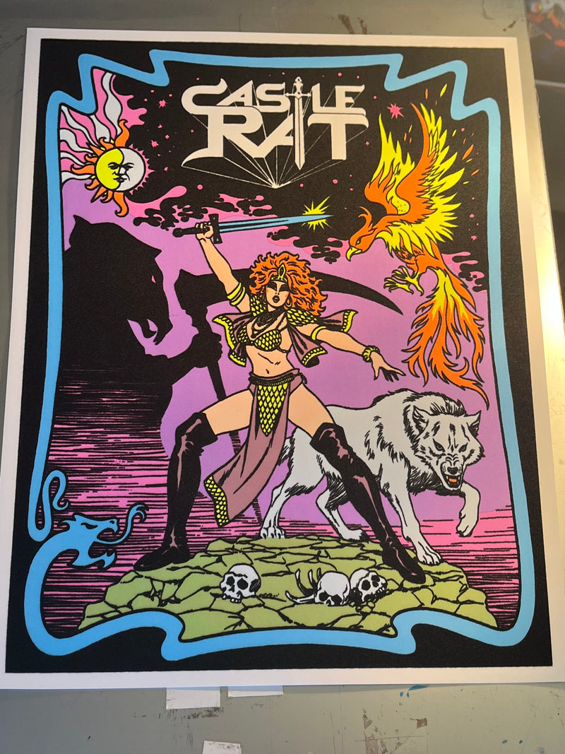 Castle Rat - Phoenix Blacklight Poster – Torn from the Grave US