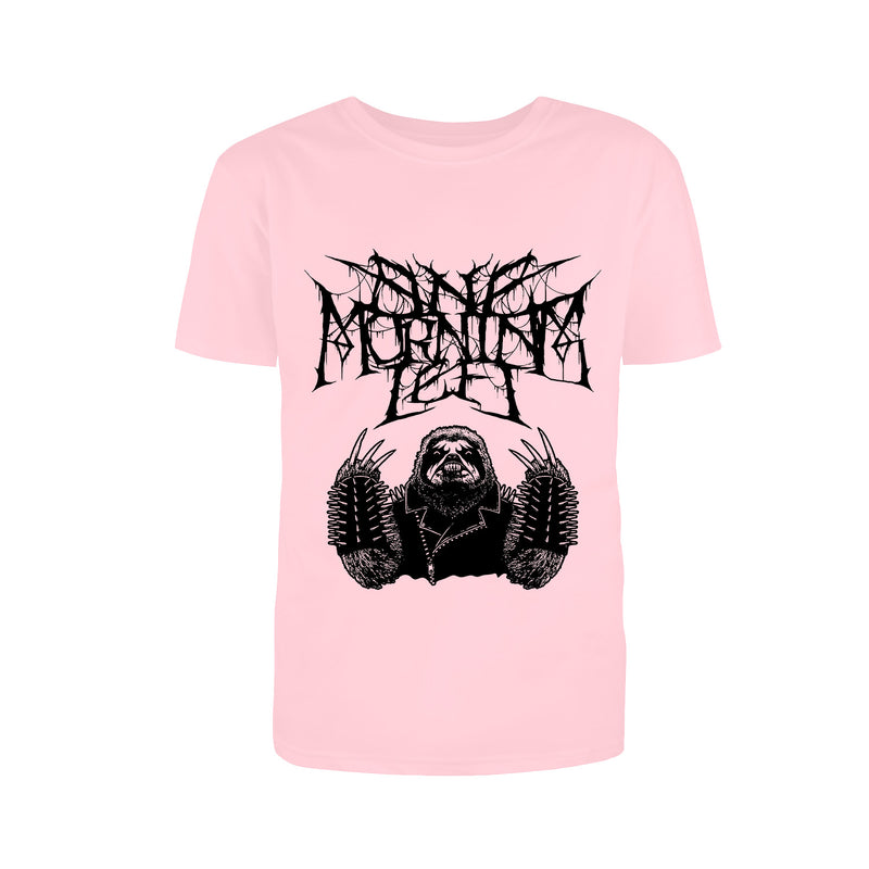 One Morning Left - Black Metal Sloth Pink Edition T-Shirt