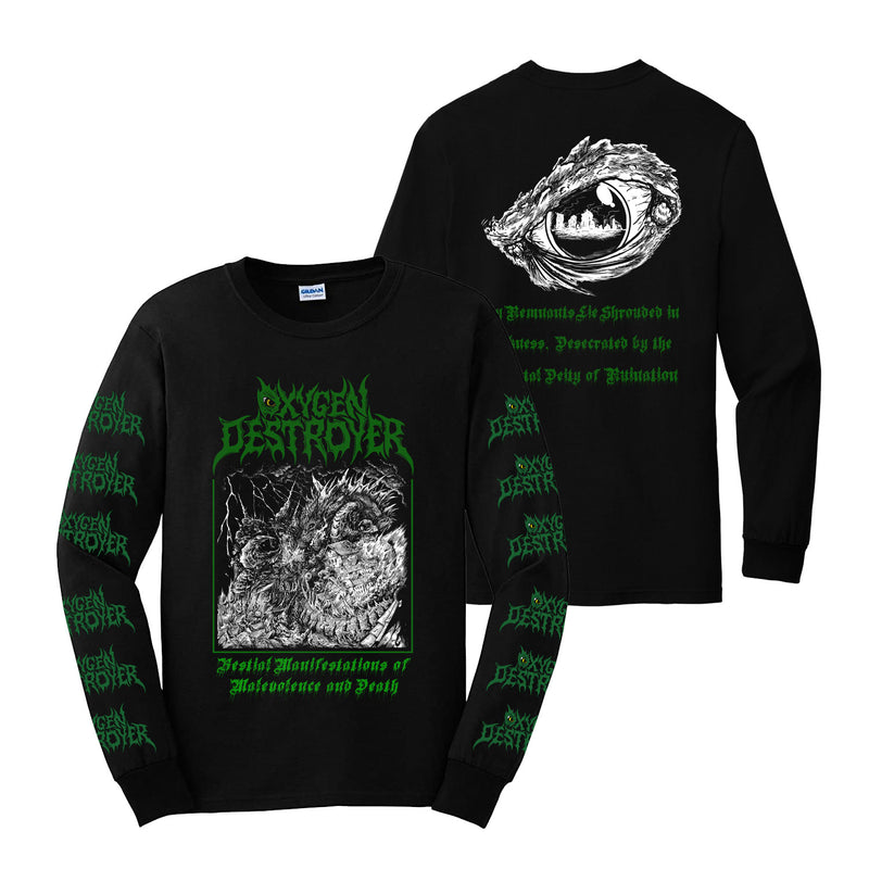 Oxygen Destroyer - Bestial Manifestations of Malevolence and Death Long Sleeve