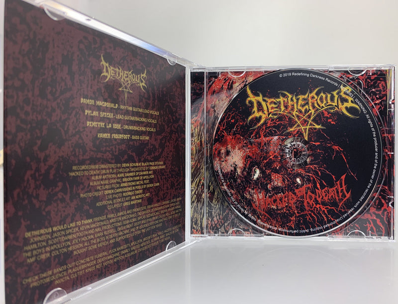 Detherous - Hacked to Death CD