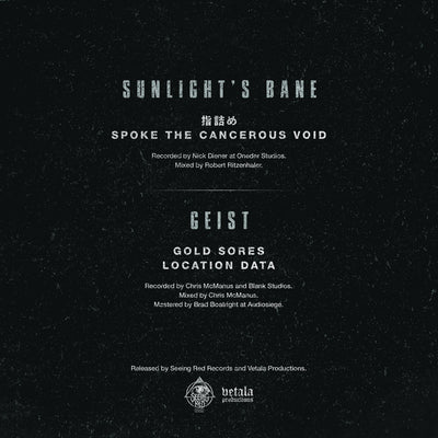 Sunlight's Bane / Geist - Split 7" EP
