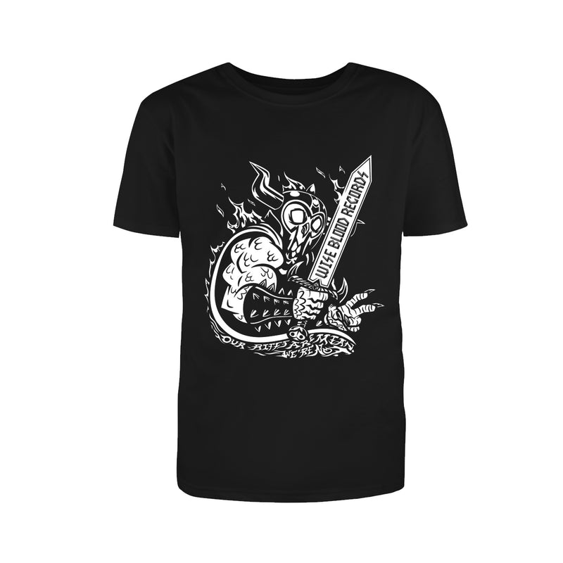 Wise Blood Records - Warrior Owl (Art by Chuck BB) T-Shirt